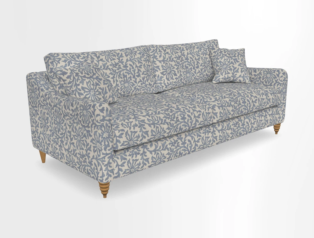 Rye 4 Seater Sofa in Herringbone Shadow