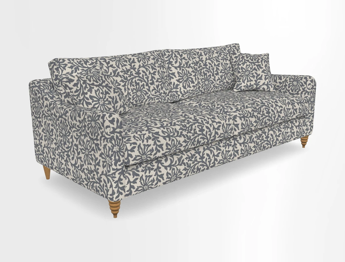 Rye 4 Seater Sofa in Herringbone Shadow