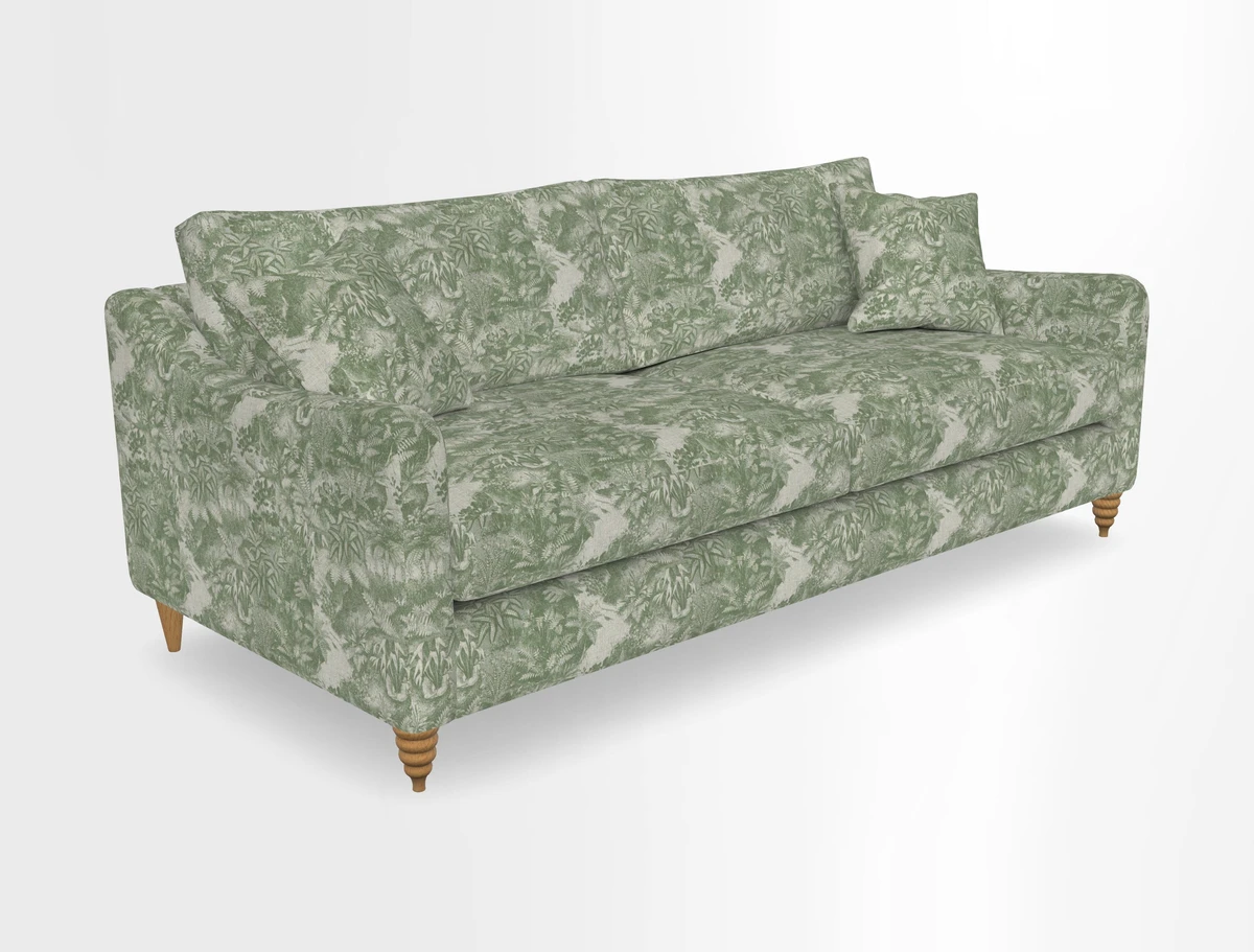 Rye 4 Seater Sofa in Herringbone Shadow