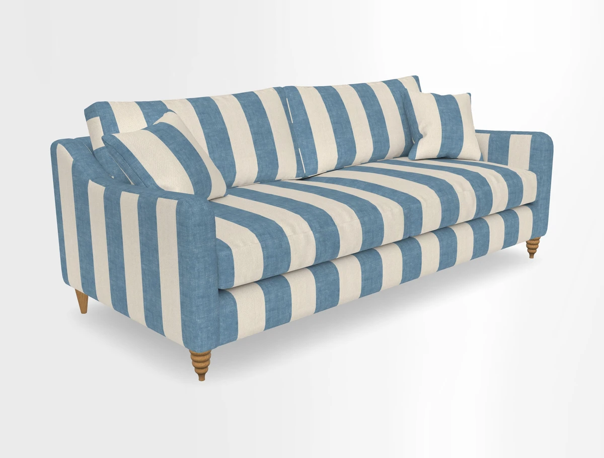 Rye 4 Seater Sofa in Herringbone Shadow