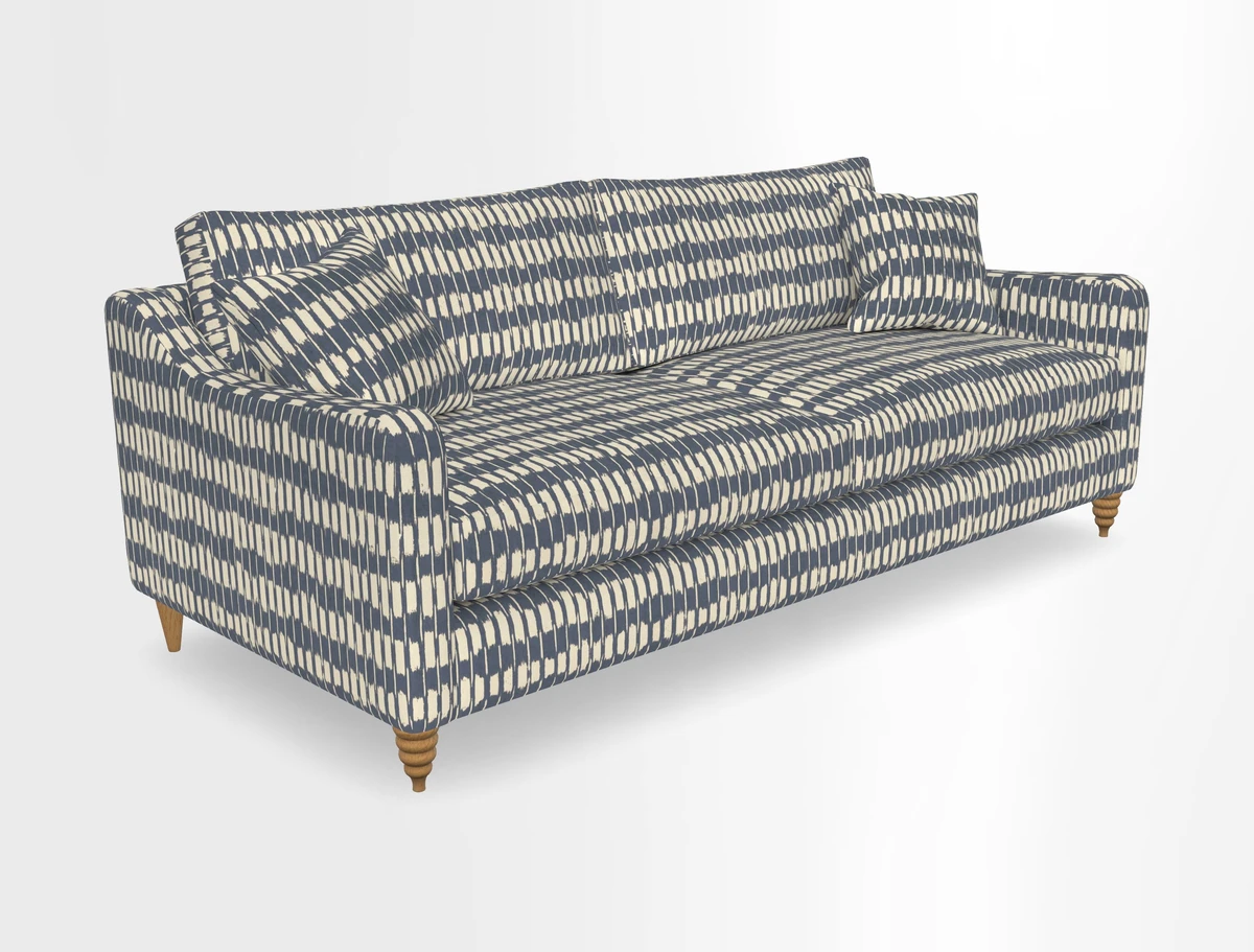 Rye 4 Seater Sofa in Herringbone Shadow