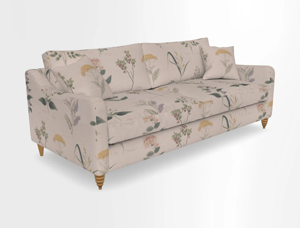 Rye 4 Seater Sofa in Herringbone Shadow
