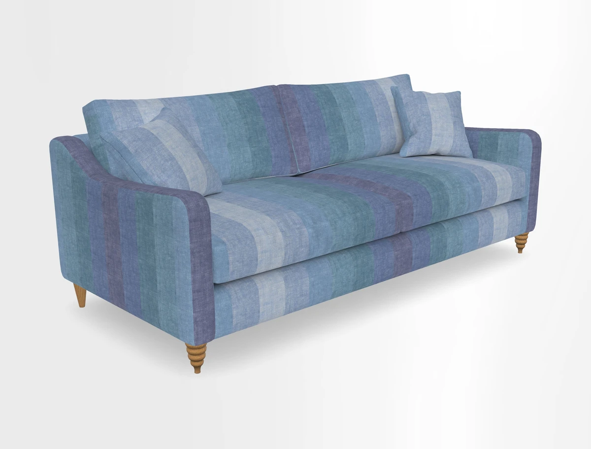 Rye 4 Seater Sofa in Herringbone Shadow