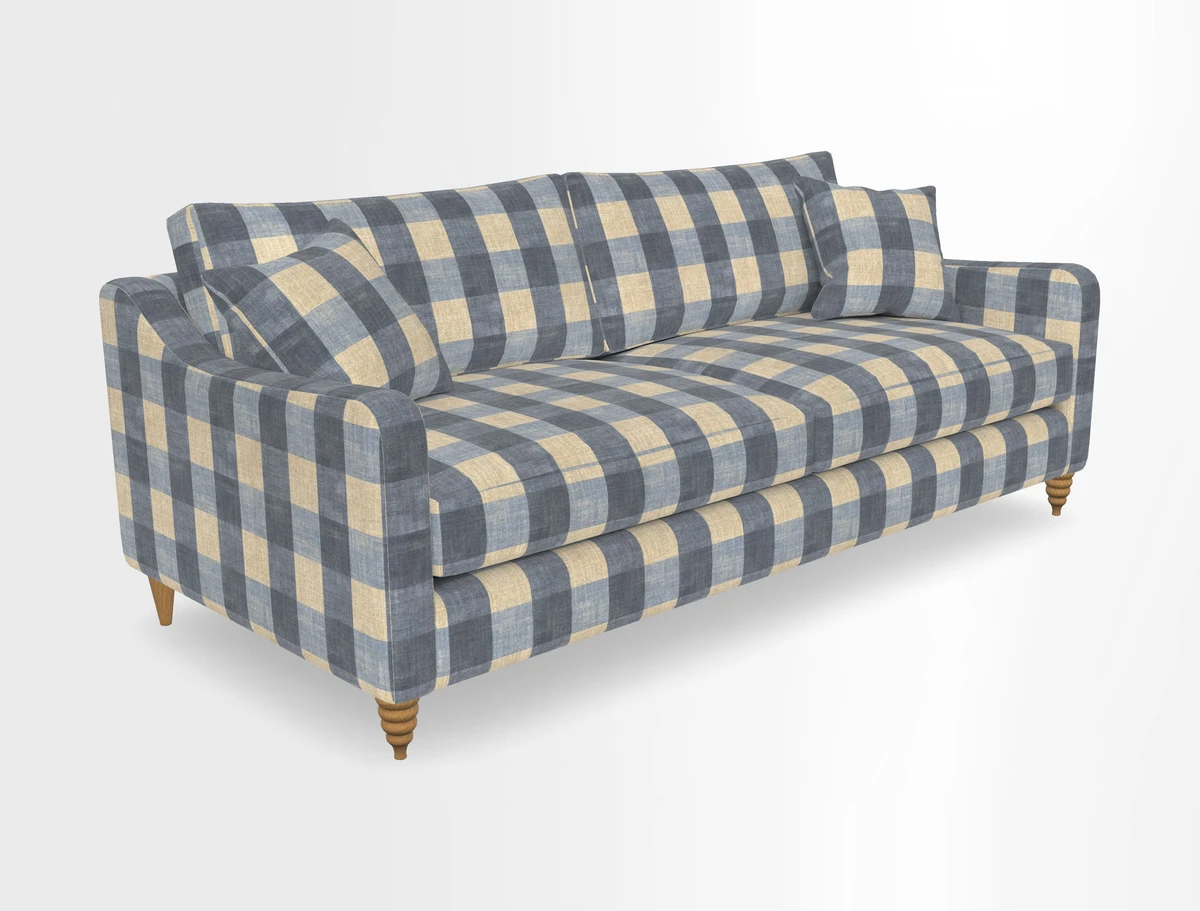 Rye 4 Seater Sofa in Herringbone Shadow
