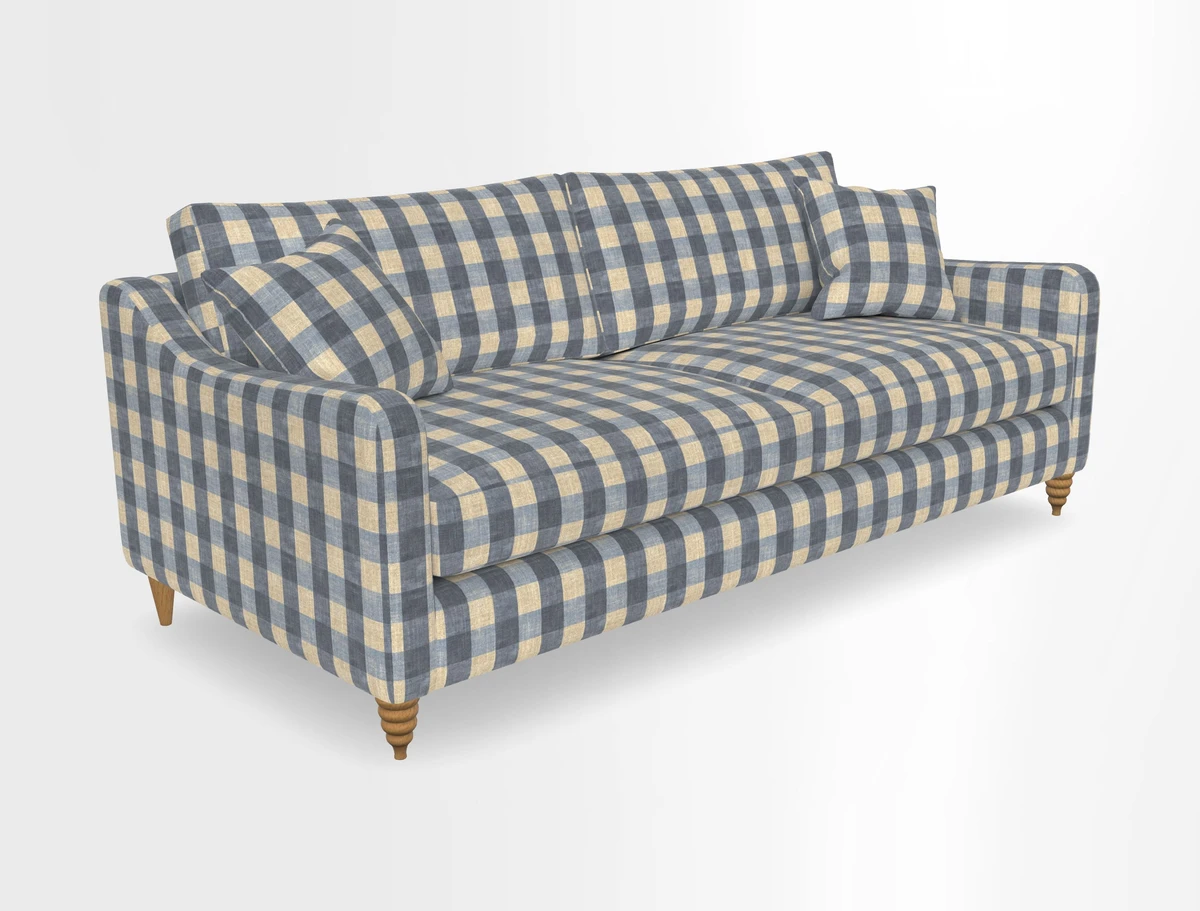 Rye 4 Seater Sofa in Herringbone Shadow