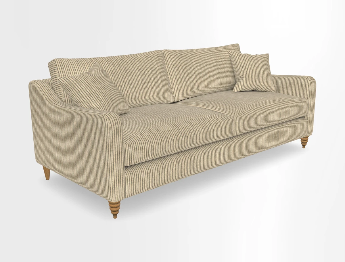 Rye 4 Seater Sofa in Herringbone Shadow