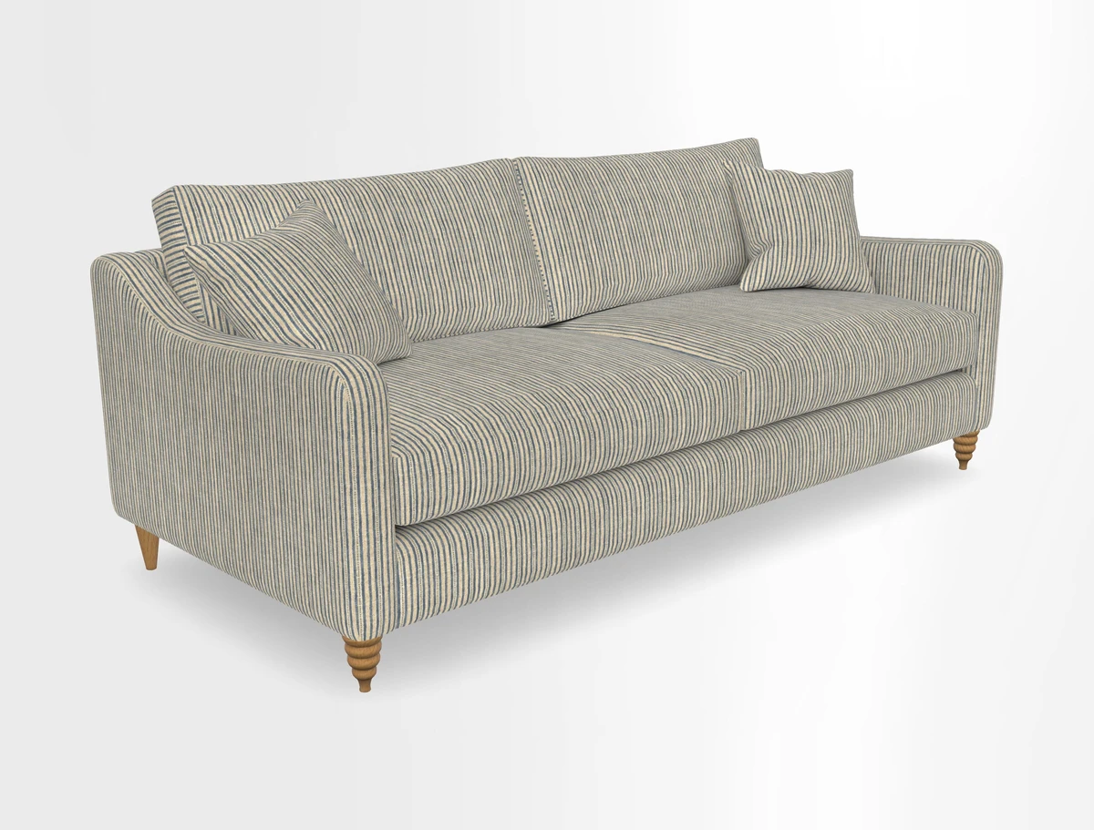 Rye 4 Seater Sofa in Herringbone Shadow