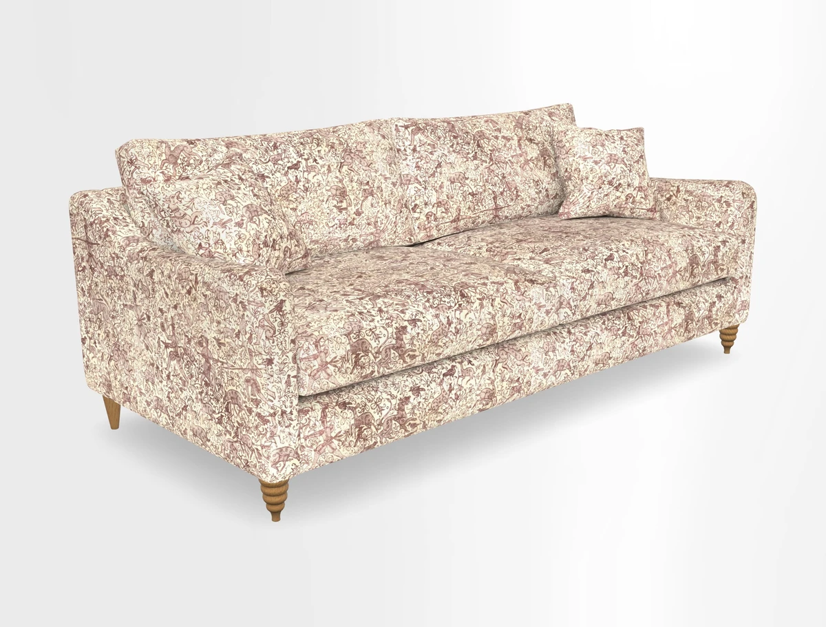 Rye 4 Seater Sofa in Herringbone Shadow