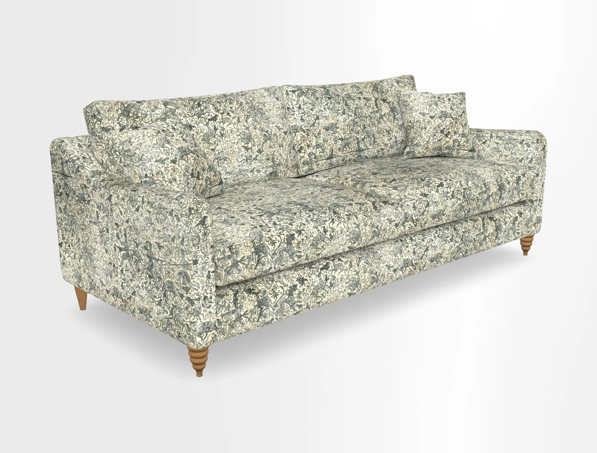Rye 4 Seater Sofa in Herringbone Shadow
