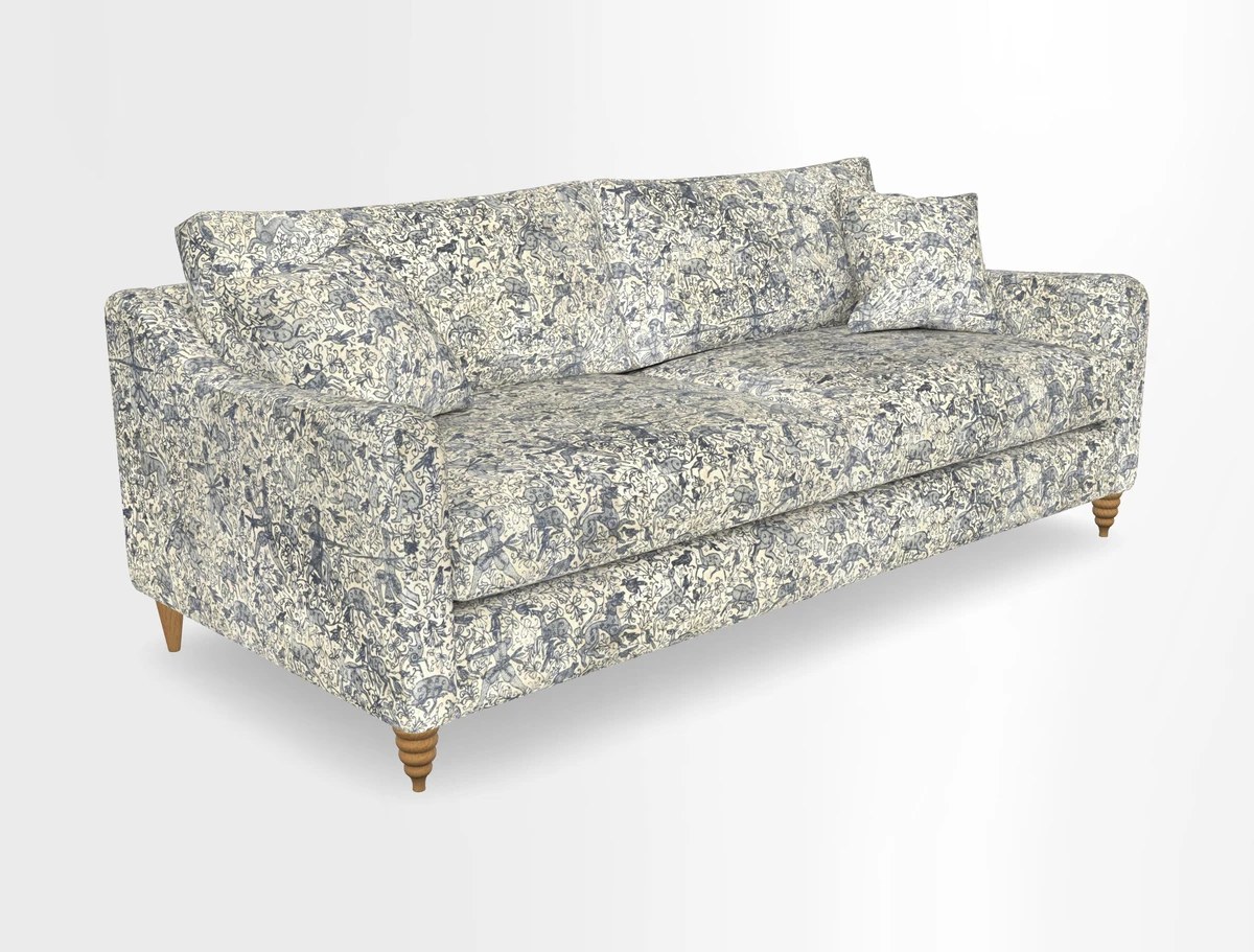 Rye 4 Seater Sofa in Herringbone Shadow
