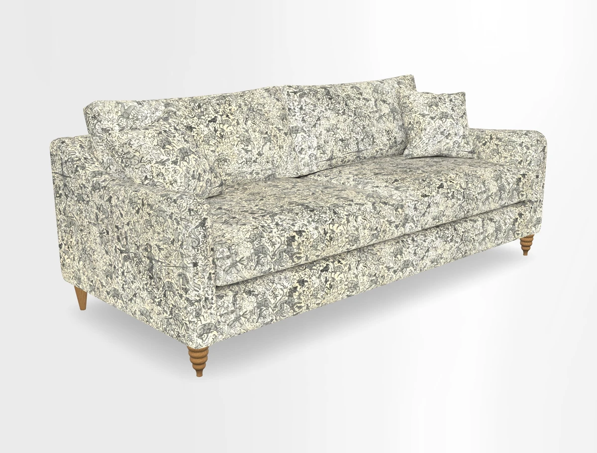 Rye 4 Seater Sofa in Herringbone Shadow