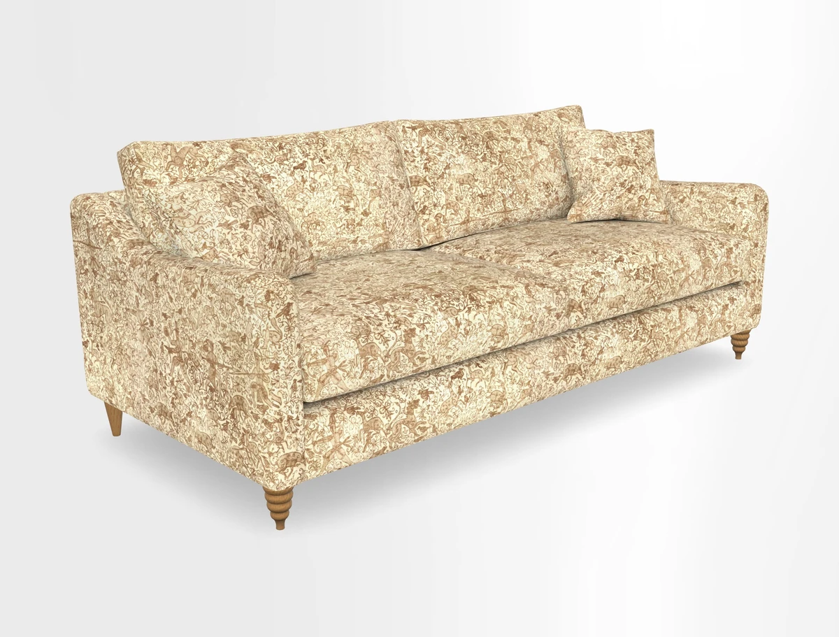 Rye 4 Seater Sofa in Herringbone Shadow