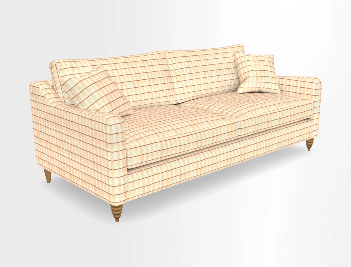 Rye 4 Seater Sofa in Herringbone Shadow
