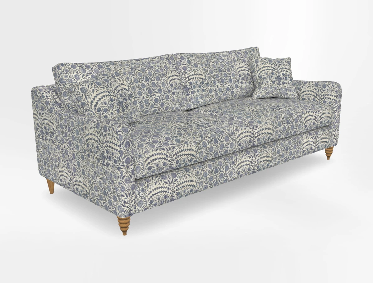 Rye 4 Seater Sofa in Herringbone Shadow