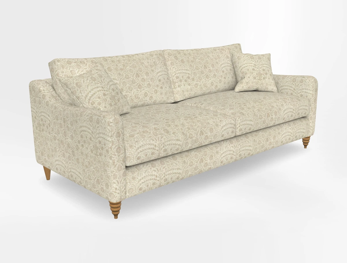 Rye 4 Seater Sofa in Herringbone Shadow