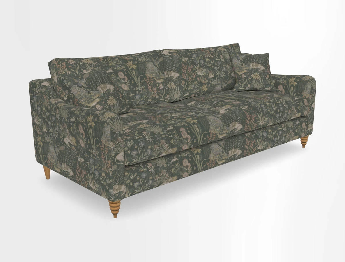 Rye 4 Seater Sofa in Herringbone Shadow