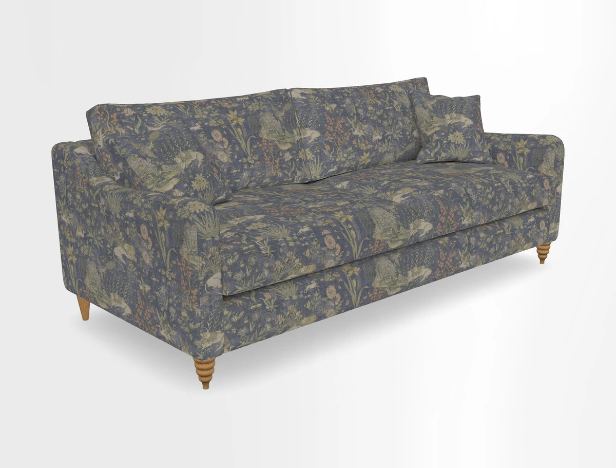 Rye 4 Seater Sofa in Herringbone Shadow