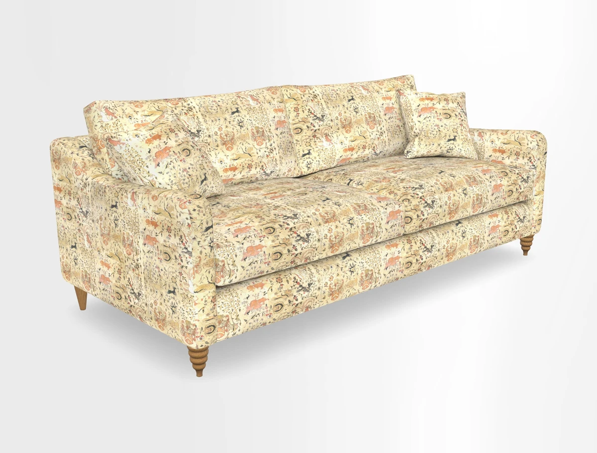 Rye 4 Seater Sofa in Herringbone Shadow