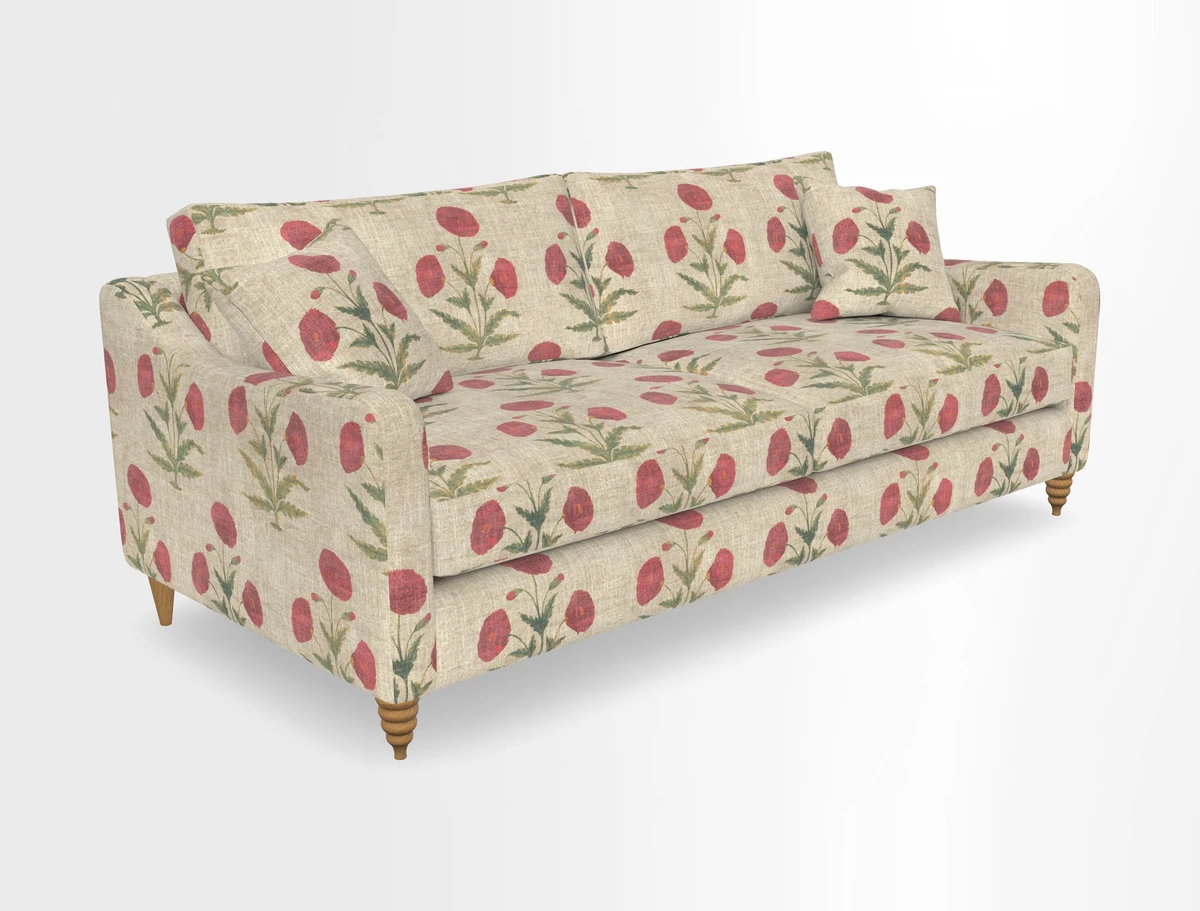Rye 4 Seater Sofa in Herringbone Shadow