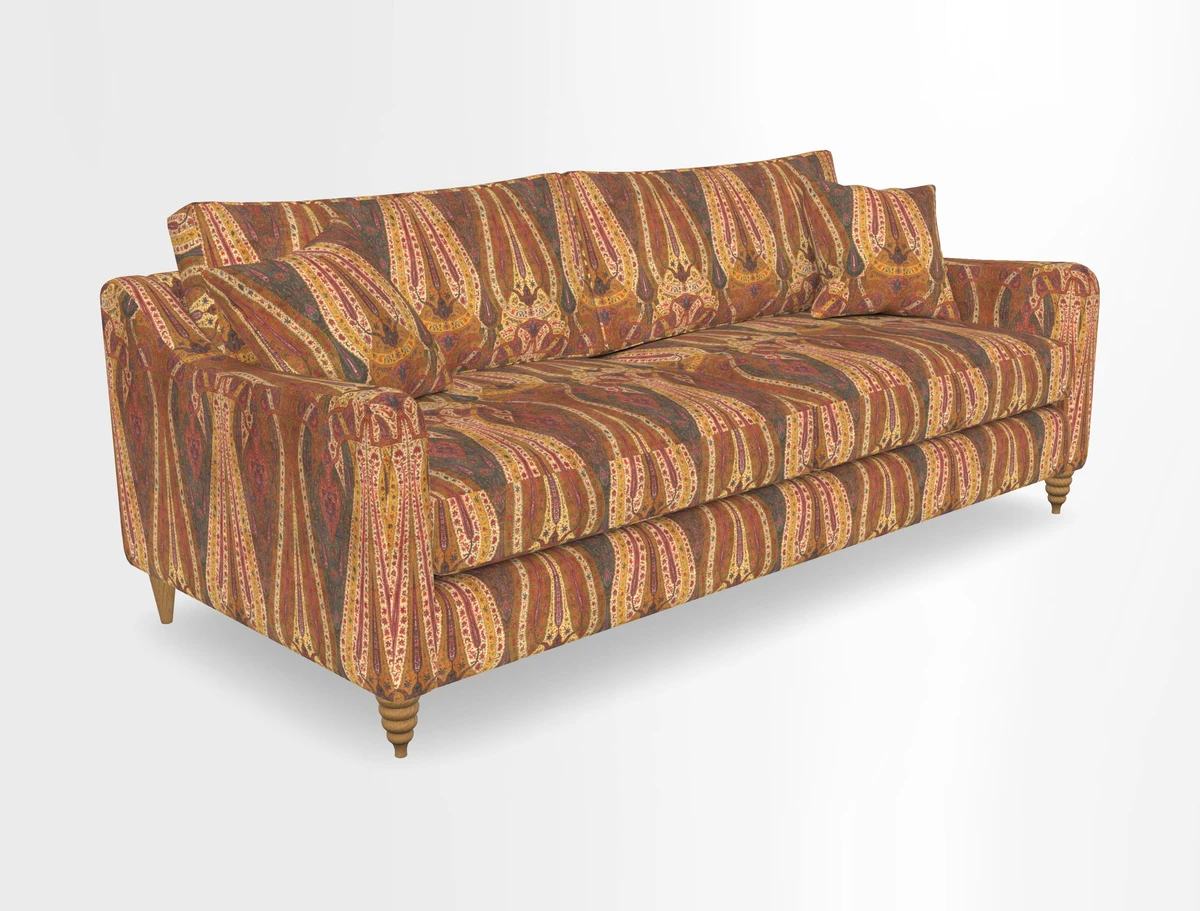 Rye 4 Seater Sofa in Herringbone Shadow