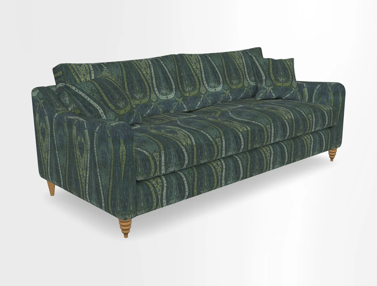 Rye 4 Seater Sofa in Herringbone Shadow