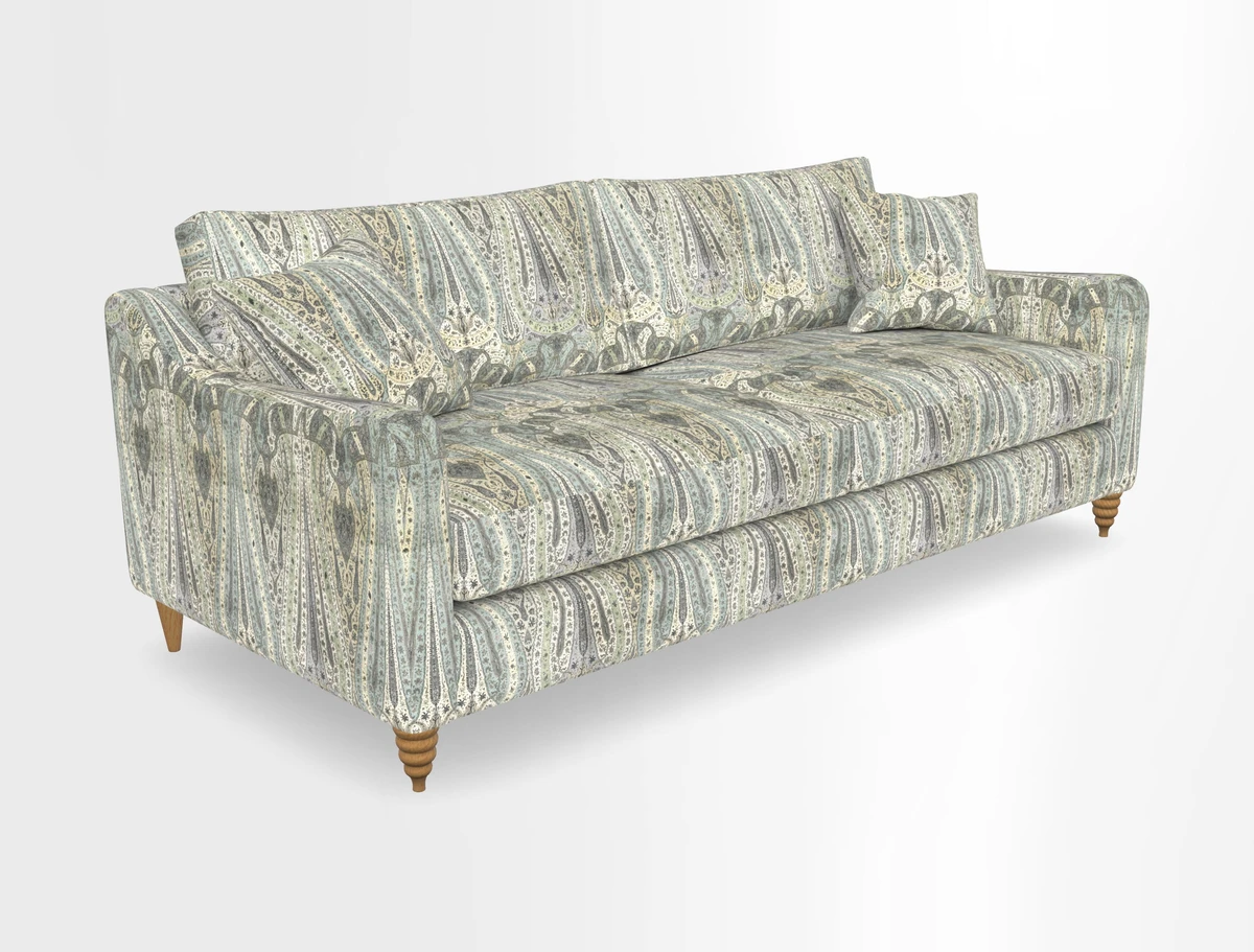 Rye 4 Seater Sofa in Herringbone Shadow