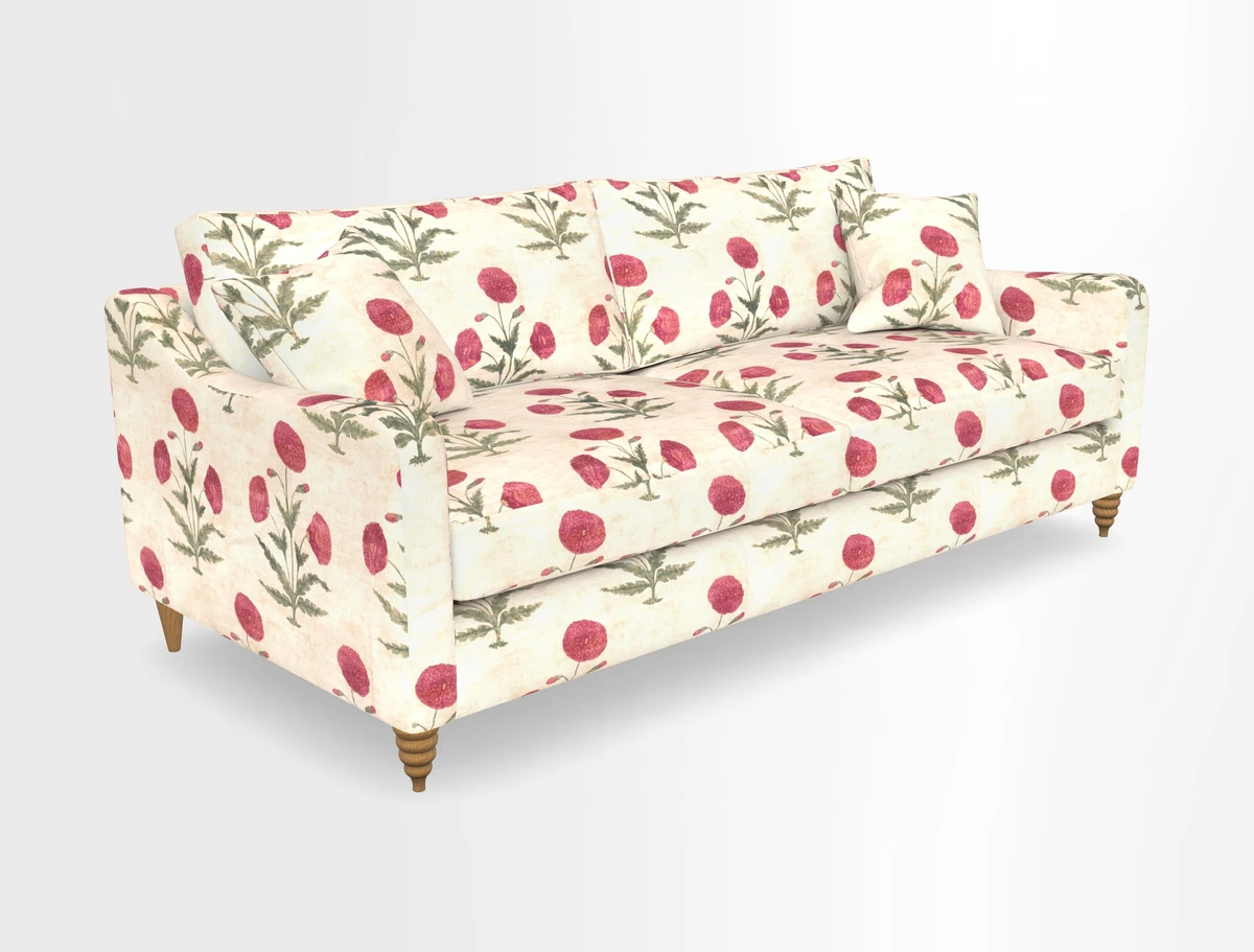 Rye 4 Seater Sofa in Herringbone Shadow