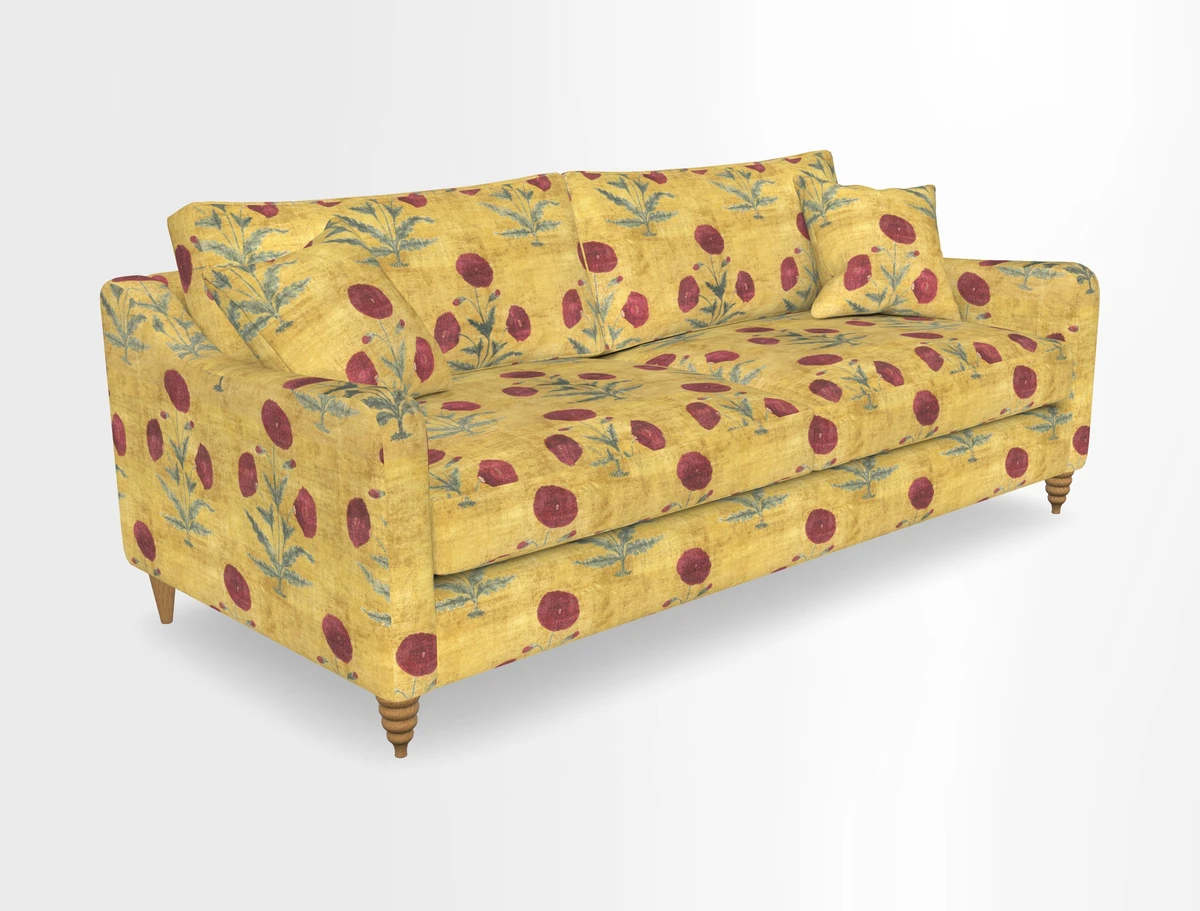 Rye 4 Seater Sofa in Herringbone Shadow