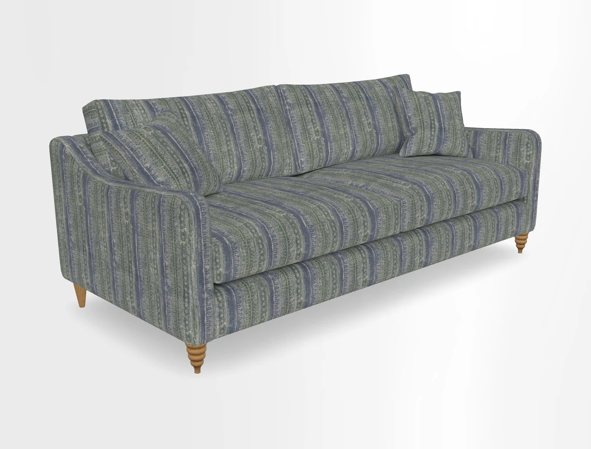 Rye 4 Seater Sofa in Herringbone Shadow