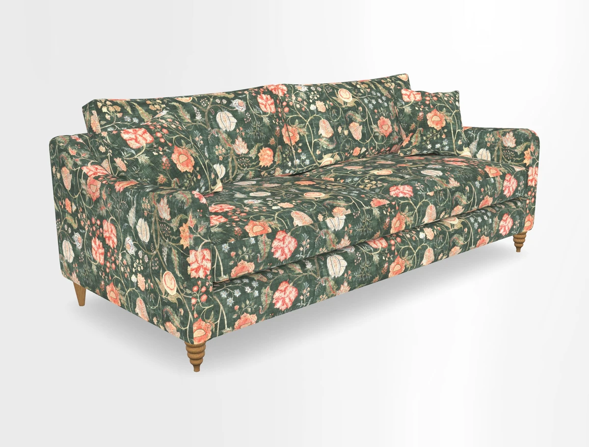 Rye 4 Seater Sofa in Herringbone Shadow