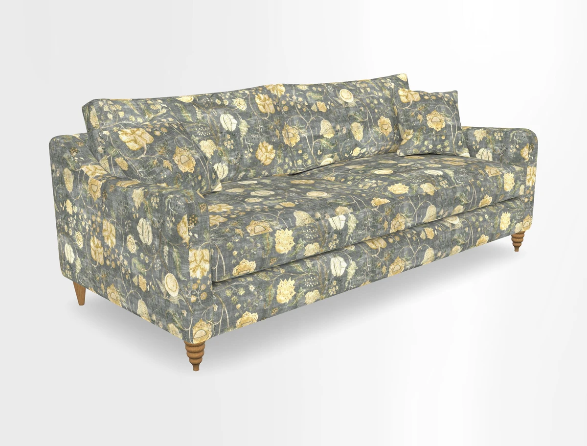 Rye 4 Seater Sofa in Herringbone Shadow