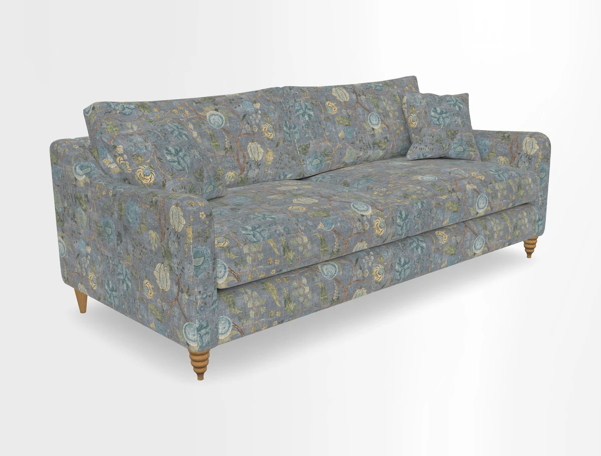 Rye 4 Seater Sofa in Herringbone Shadow