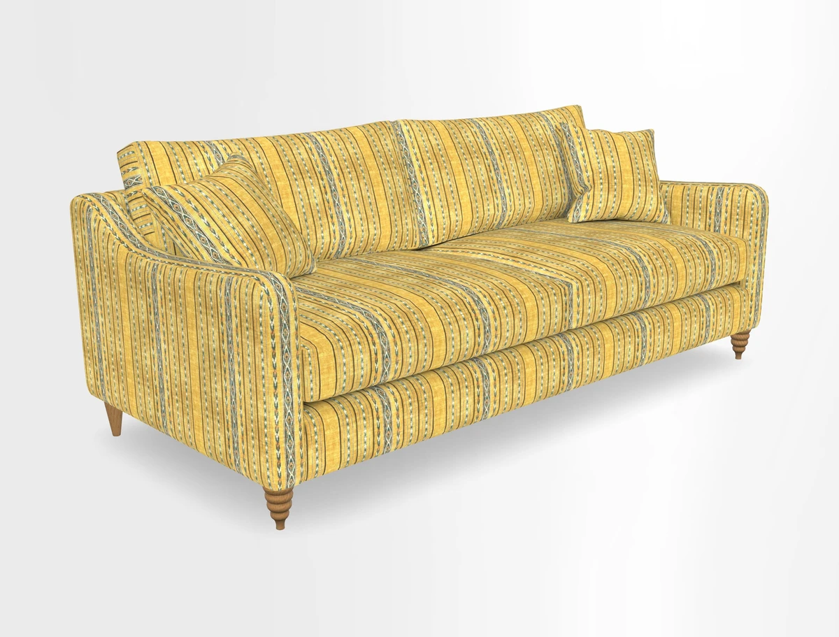 Rye 4 Seater Sofa in Herringbone Shadow