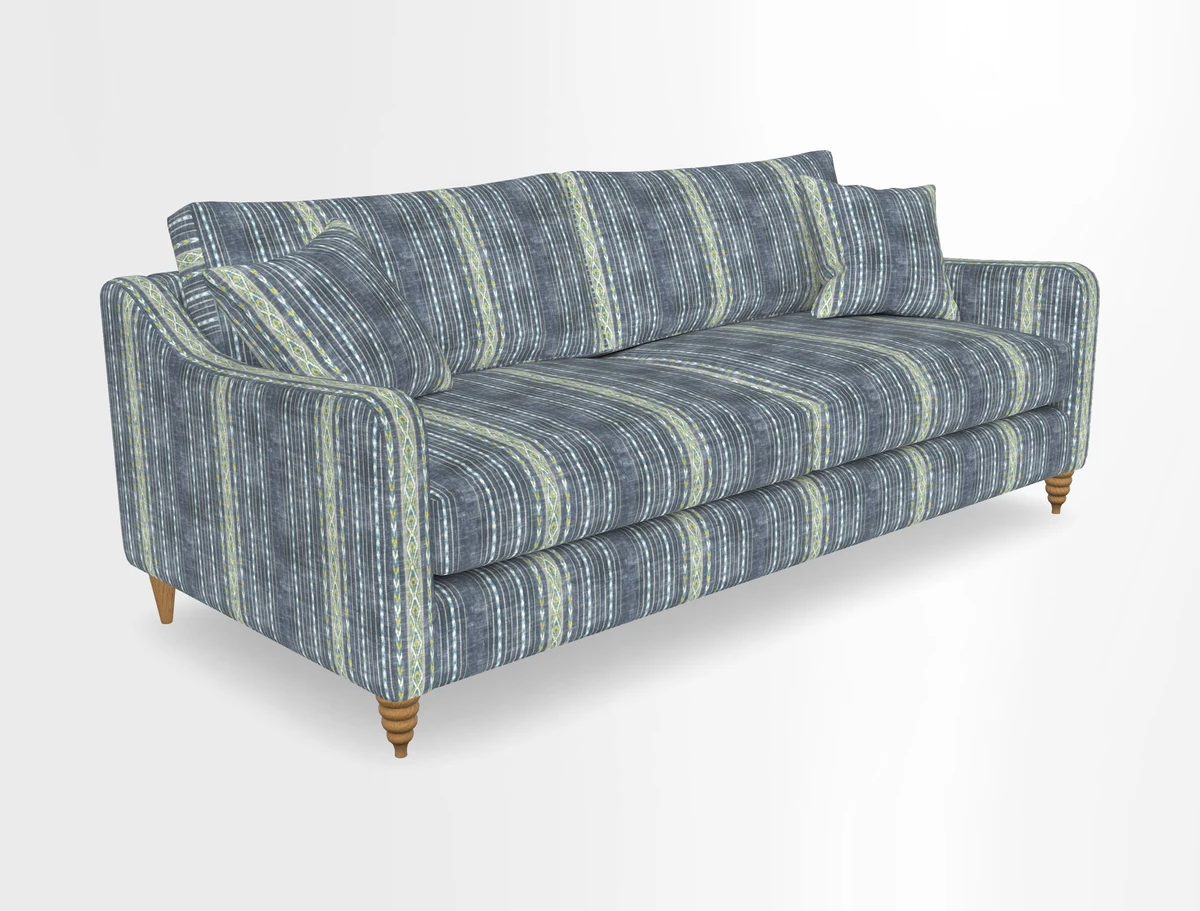 Rye 4 Seater Sofa in Herringbone Shadow