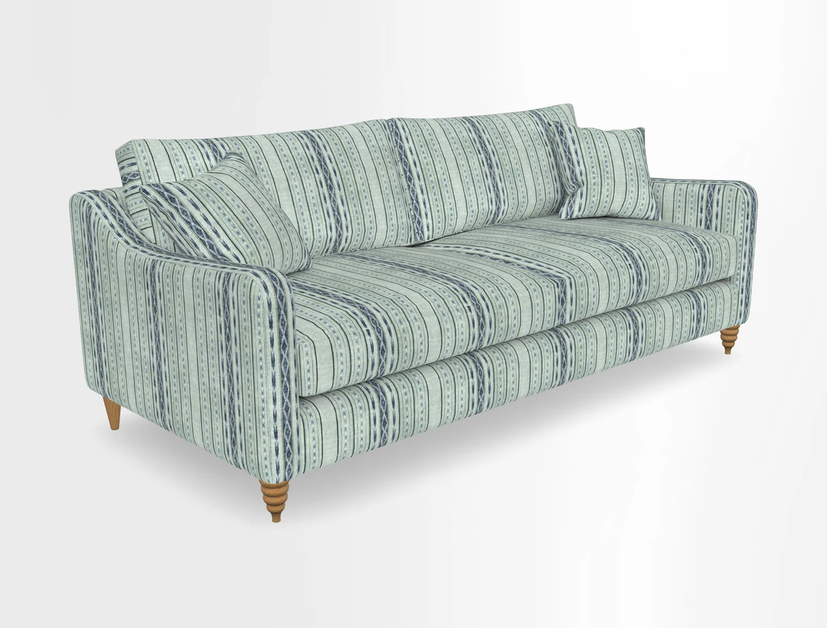 Rye 4 Seater Sofa in Herringbone Shadow