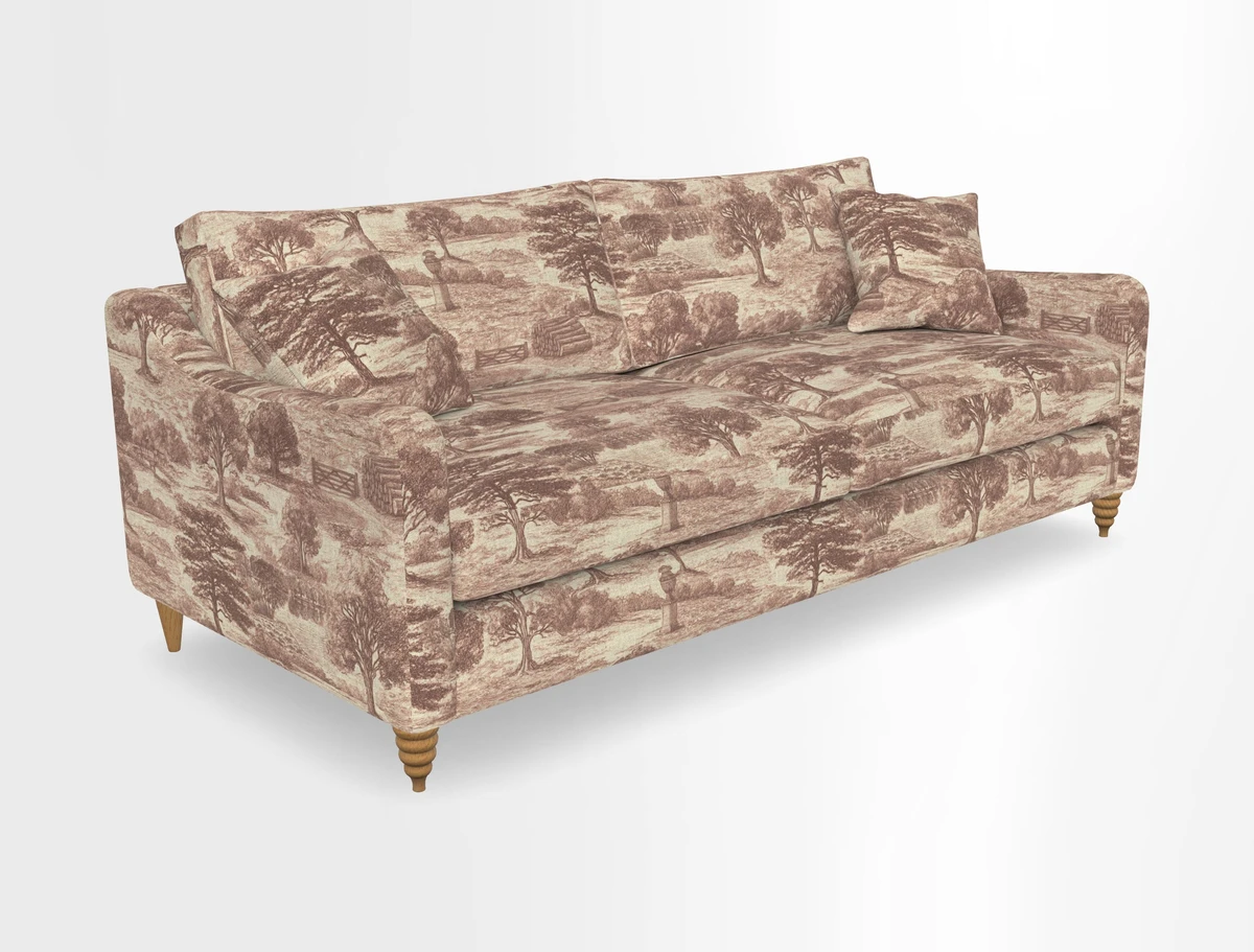Rye 4 Seater Sofa in Herringbone Shadow