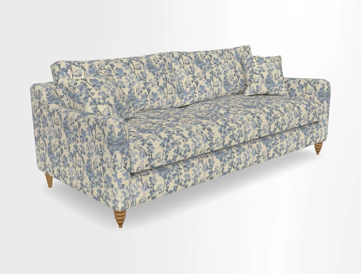 Rye 4 Seater Sofa in Herringbone Shadow