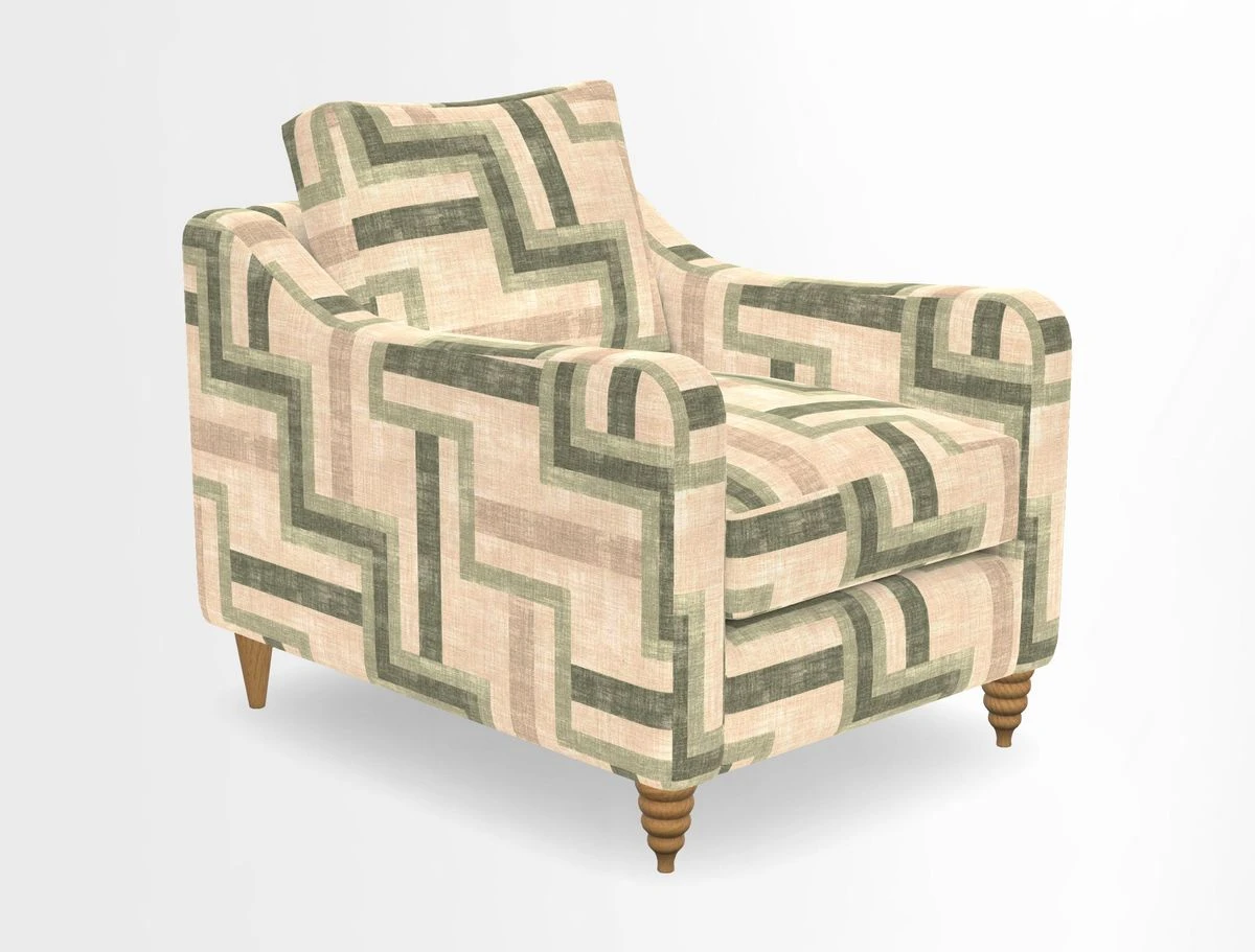 Rye Chair in Two Tone Plain Biscuit