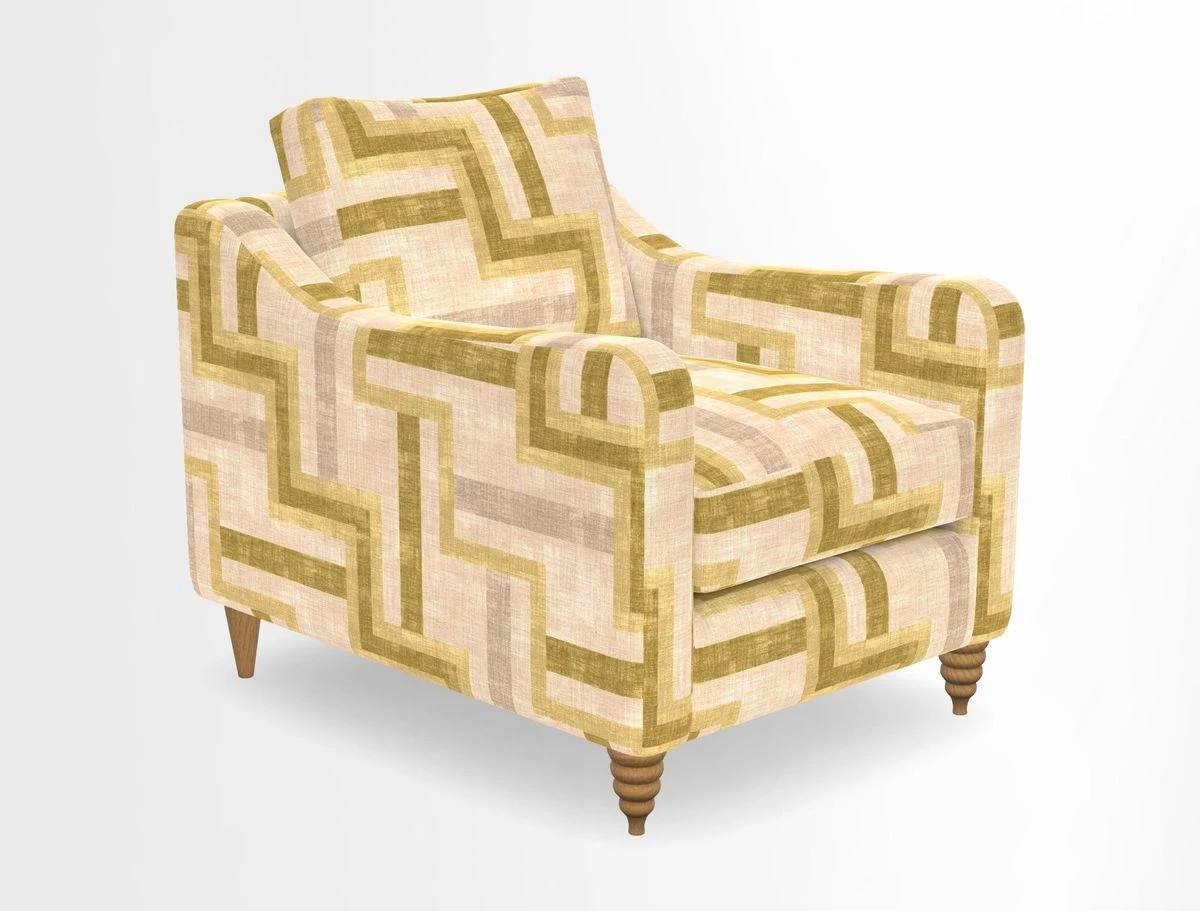 Rye Chair in Two Tone Plain Biscuit
