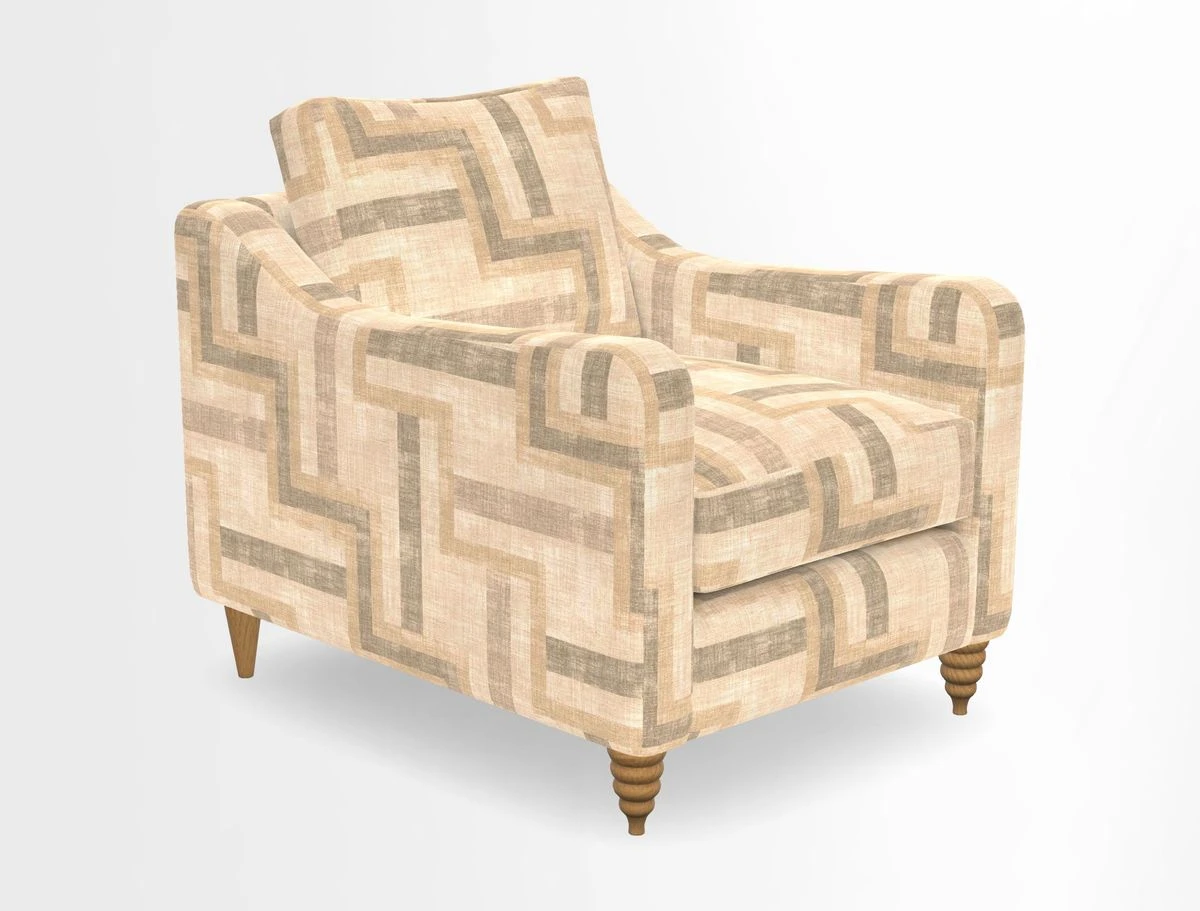 Rye Chair in Two Tone Plain Biscuit