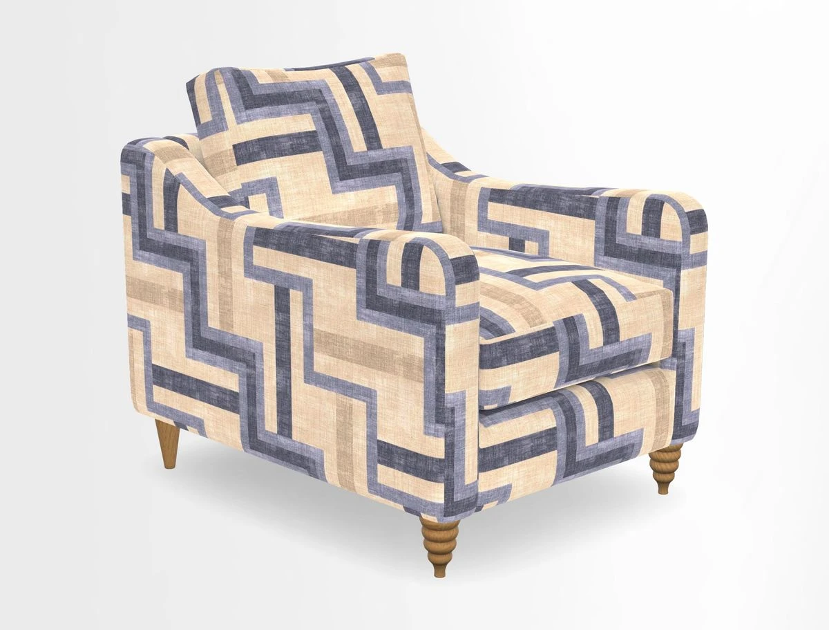 Rye Chair in Two Tone Plain Biscuit