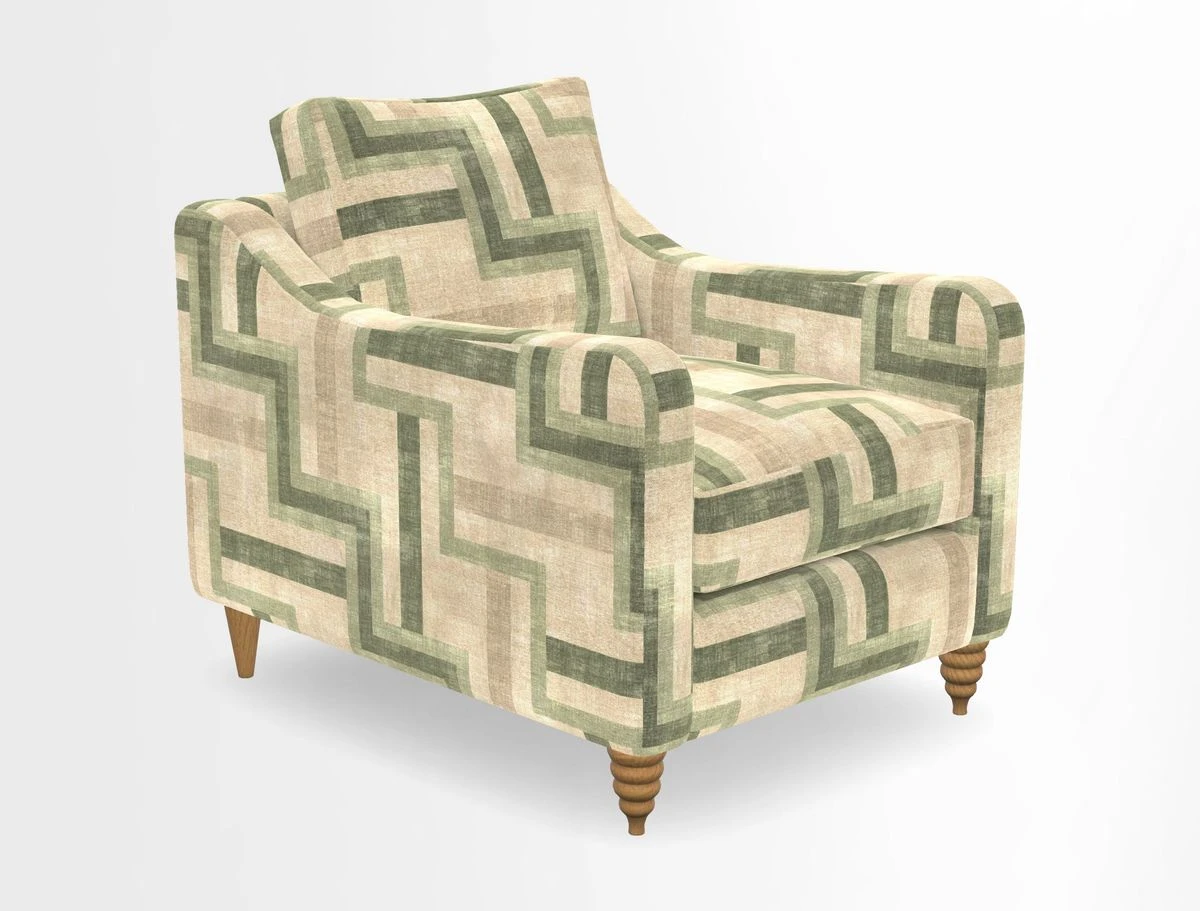 Rye Chair in Two Tone Plain Biscuit