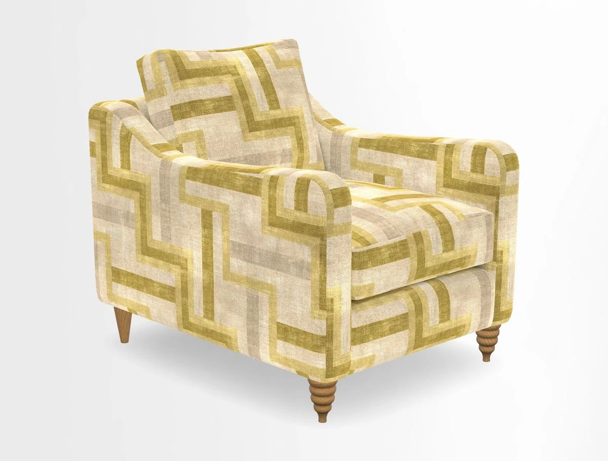 Rye Chair in Two Tone Plain Biscuit