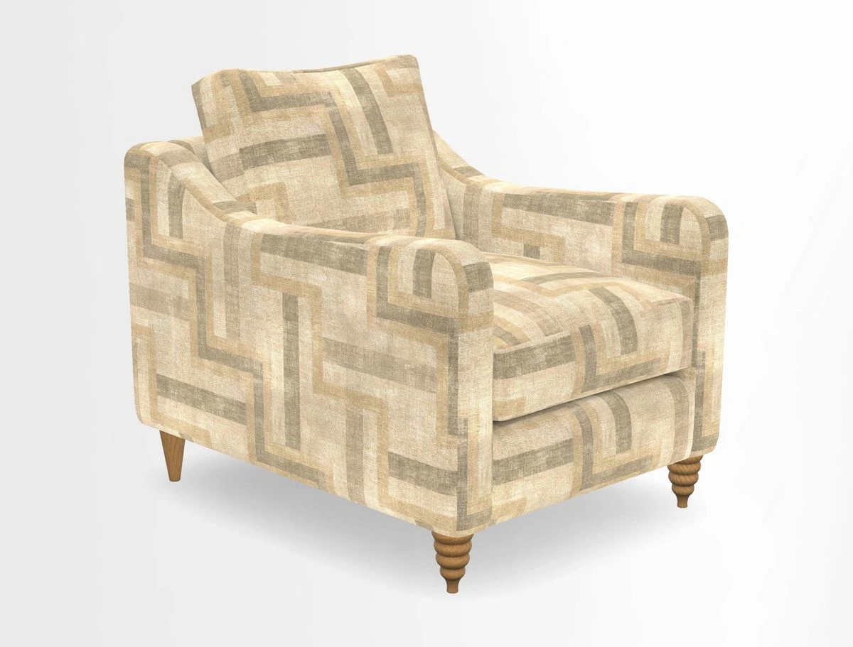 Rye Chair in Two Tone Plain Biscuit