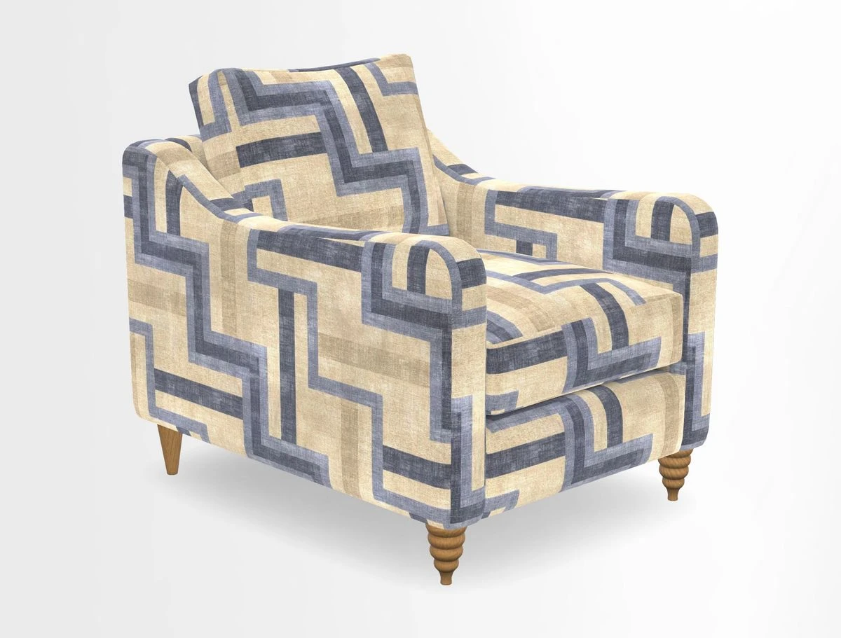 Rye Chair in Two Tone Plain Biscuit