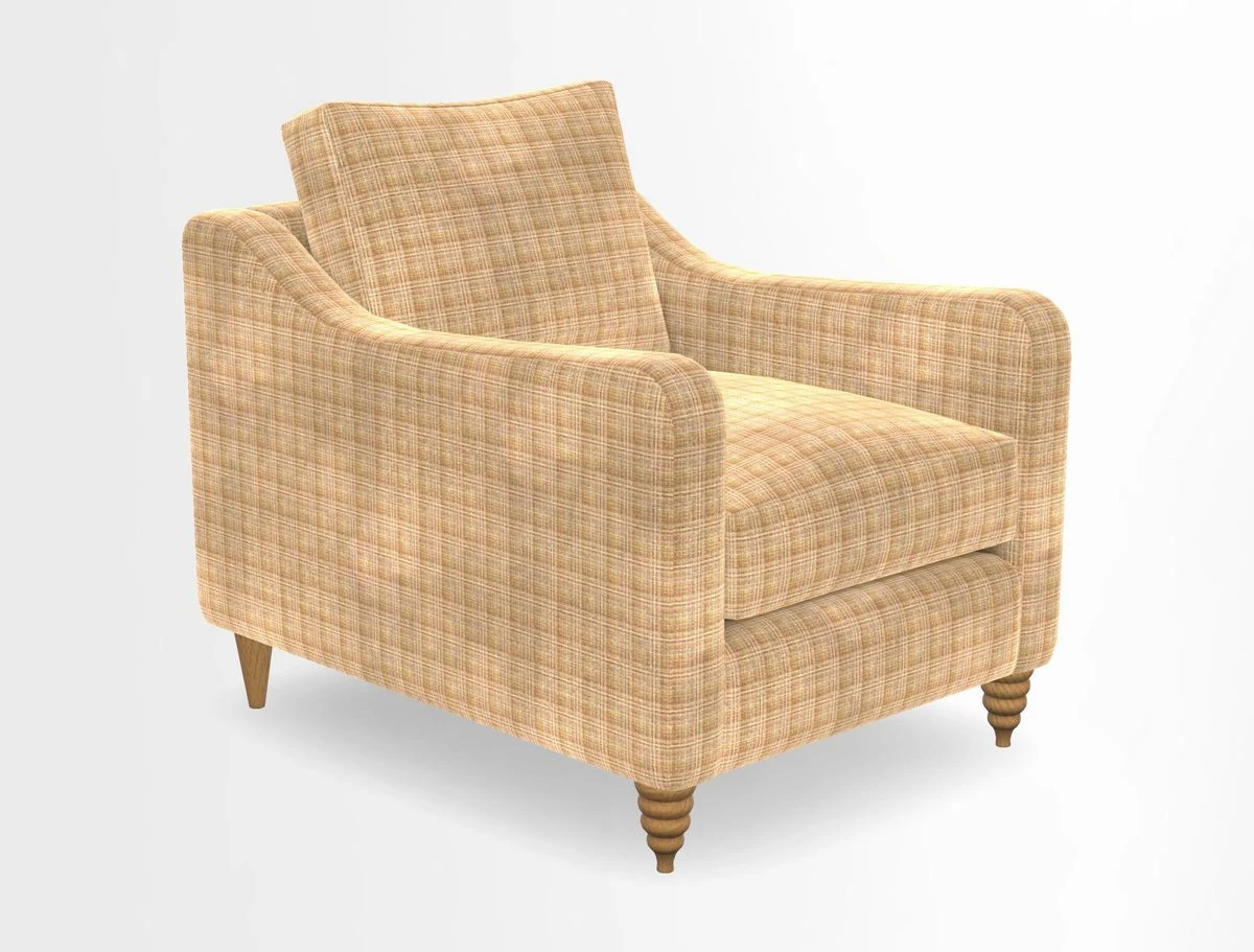 Rye Chair in Two Tone Plain Biscuit