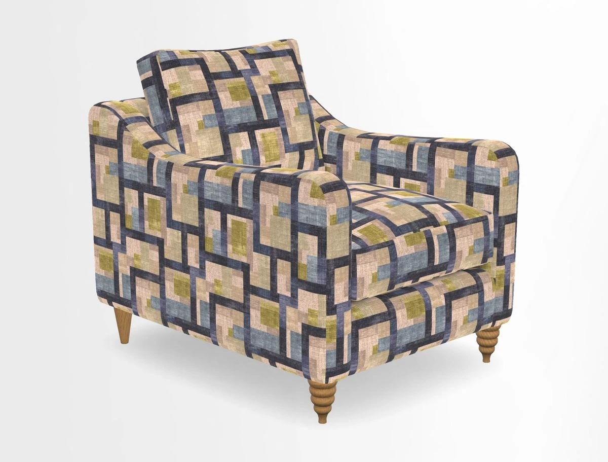 Rye Chair in Two Tone Plain Biscuit