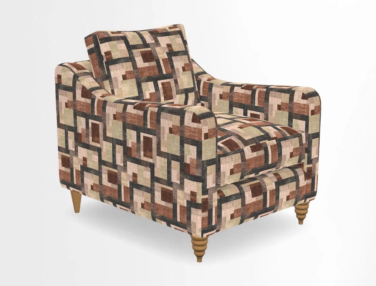 Rye Chair in Two Tone Plain Biscuit