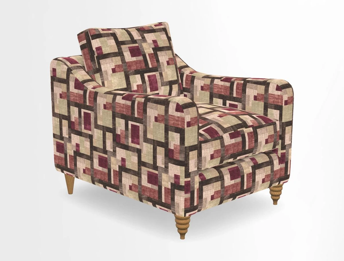 Rye Chair in Two Tone Plain Biscuit