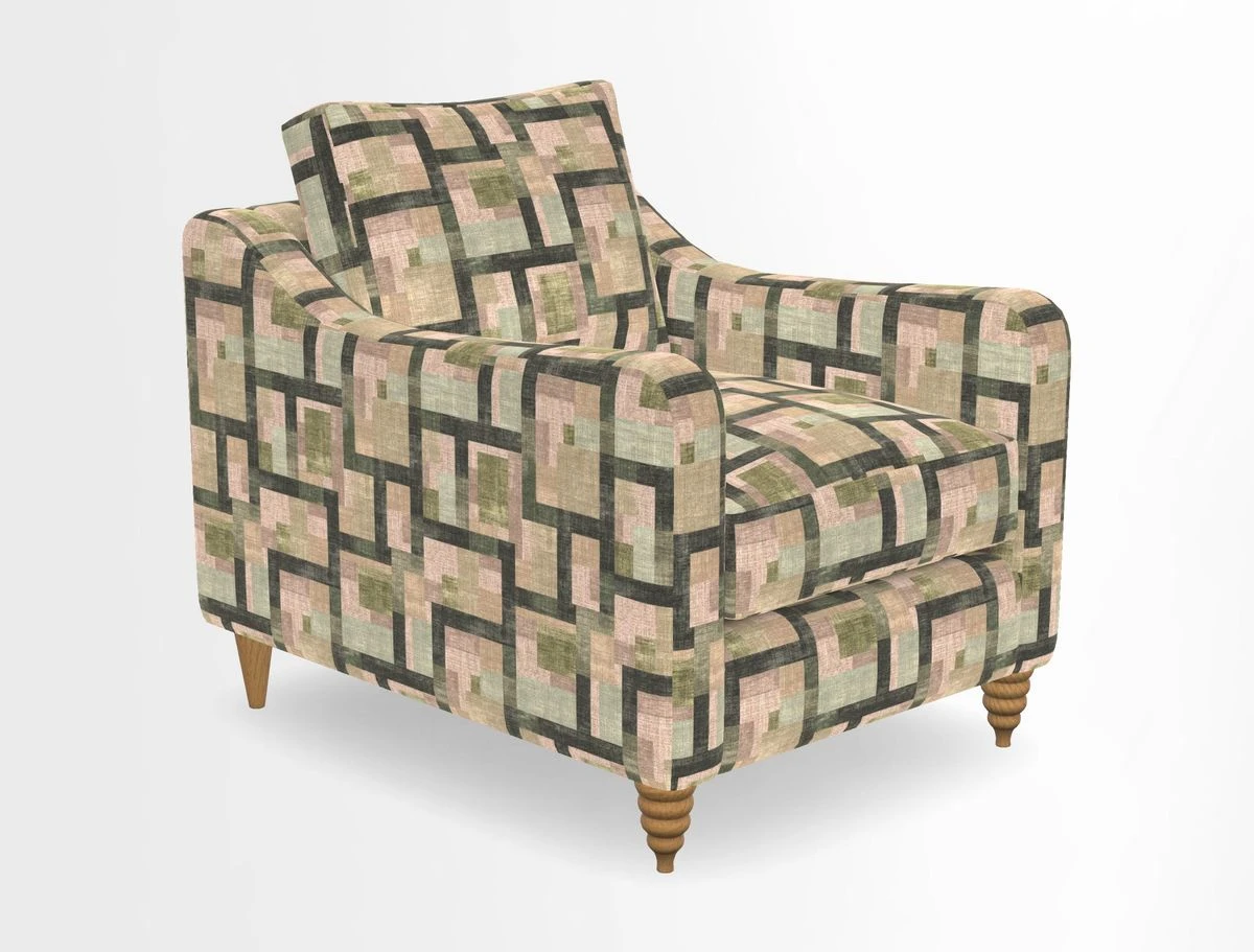 Rye Chair in Two Tone Plain Biscuit